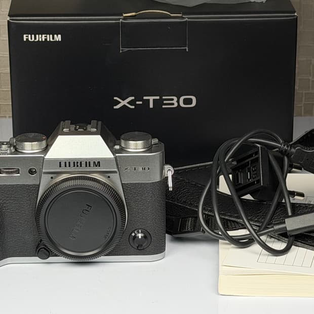 후지필름 X-T30 실버 미러리스 카메라 바디