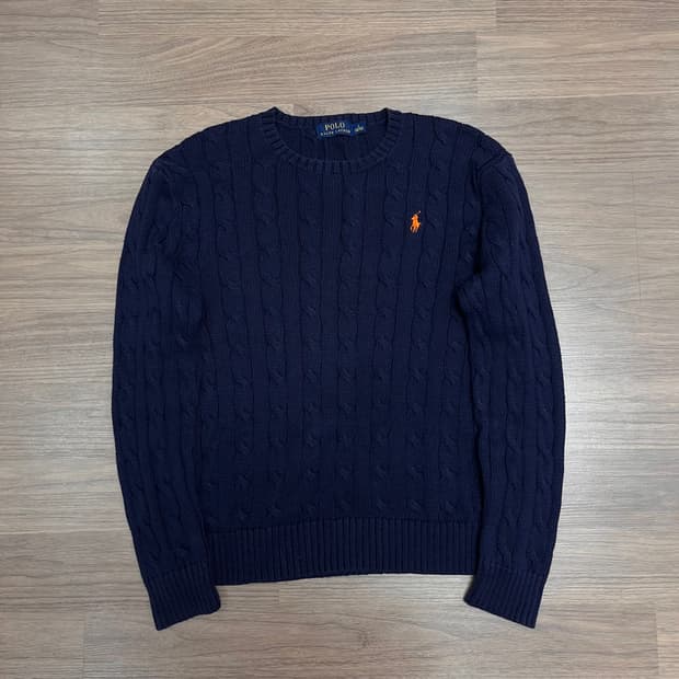 95 폴로랄프로렌 꽈배기 코튼니트