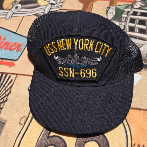 90's 미해군 USS New York City SSN-696 트러커 캡