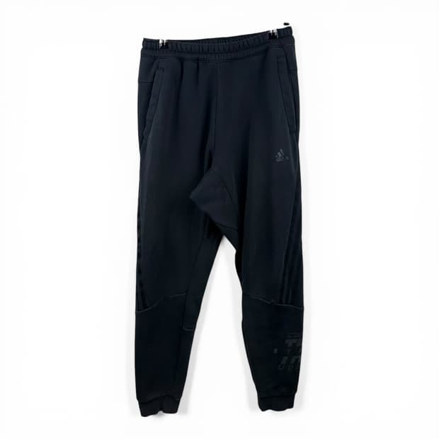 (S) 아디다스 삼선 스웻 조거 팬츠 블랙