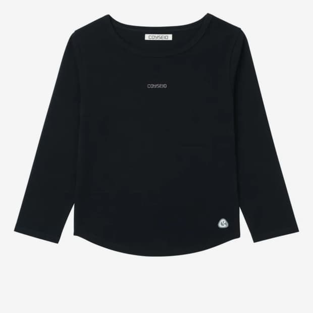 코이세이오 미니 로고 카프리 슬리브 블랙