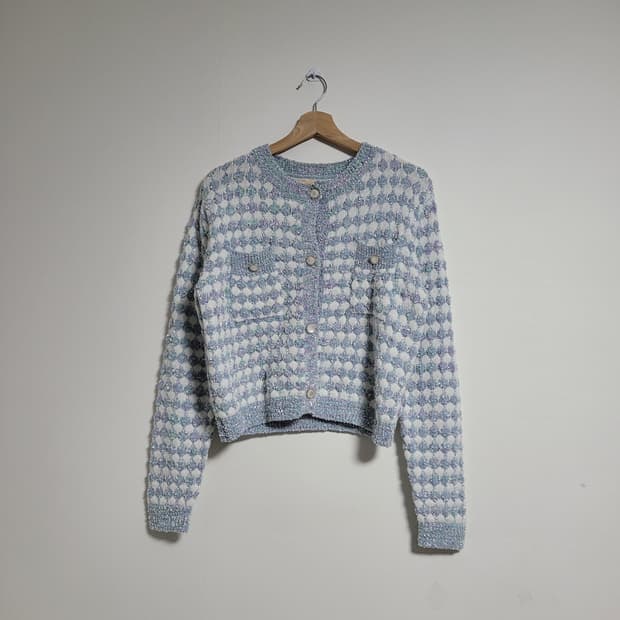 (F) IFNE 이프네 니트 가디건 트위드 자켓