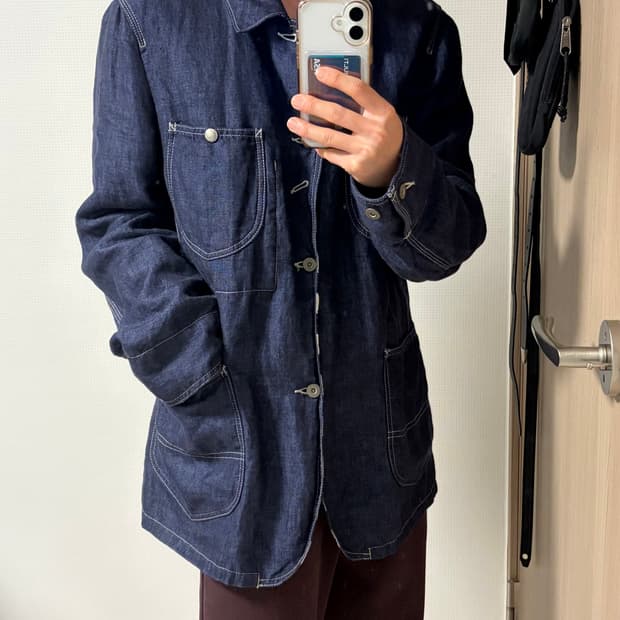 꼼데가르송 옴므 리버시블 데님 자켓