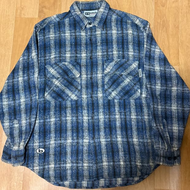 비치스케이트보드 플란넬 체크셔츠