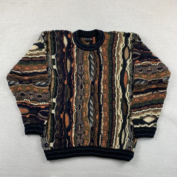 쿠지 핸드메이드 케이블 니트