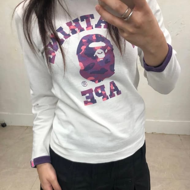 베이프 링거 롱슬리브 티셔츠