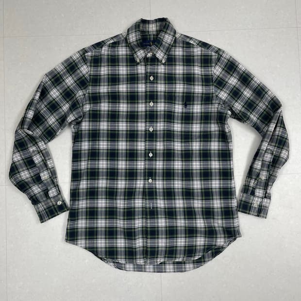 폴로 랄프로렌 그린체크 포켓 옥스포드 셔츠 S