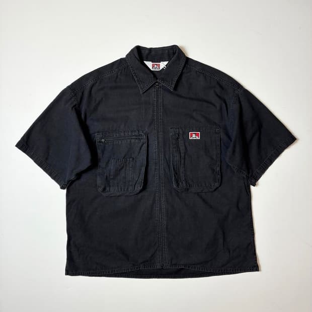 벤데이비스 하프 집업 워크 반팔 셔츠 PN9497