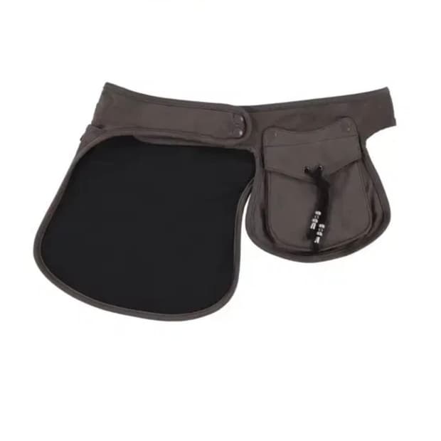 코이세이오 SUEDE BELT BAG BROWN