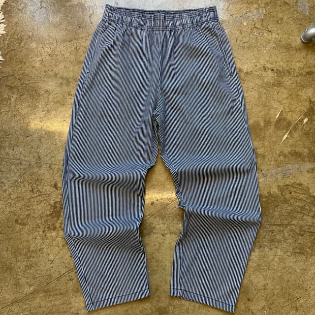 gu 히코리 테이퍼드 밴딩 팬츠