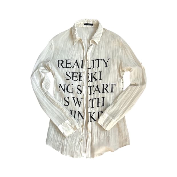 Wrinkle Letter Shirts