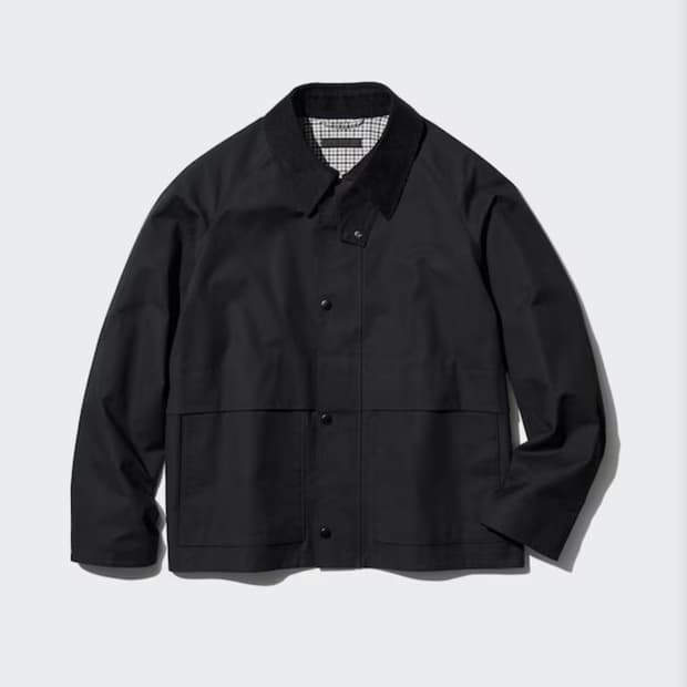 유니클로 유틸리티 쇼트 블루종 L