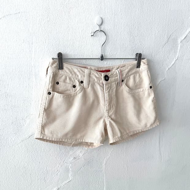 Tommy Hilfiger Ivory Corduroy Shorts