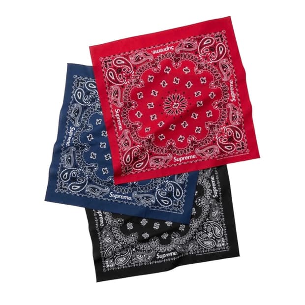 슈프림 반다나 3종