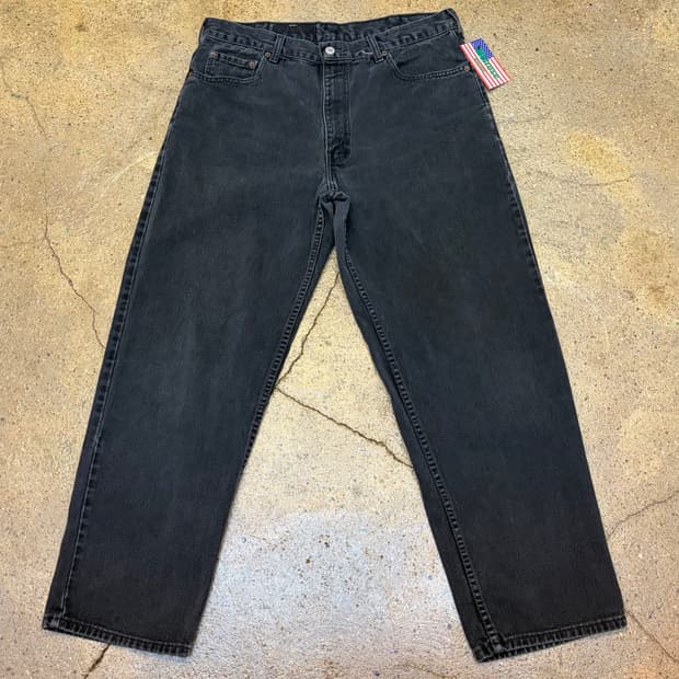 Made in CANADA 미국 빈티지 리바이스 550 블랙진 청바지