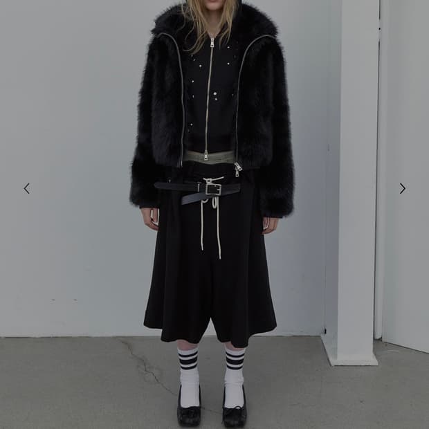 LCDC 퍼자켓 블랙 NEW FUR ZIP-UP JACKET