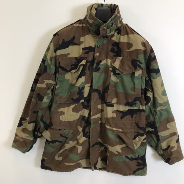 미군 우드랜드 카모 M65 필드자켓 [스몰 레귤러]