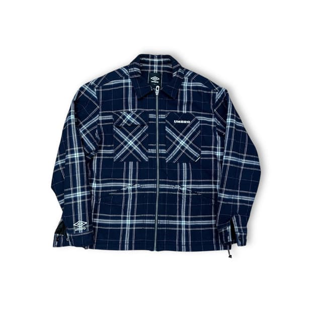 엄브로 체크 양털 자켓