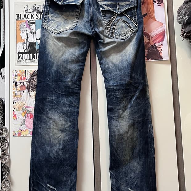 버커루 아이스 워싱 데님 디스트로이드 30