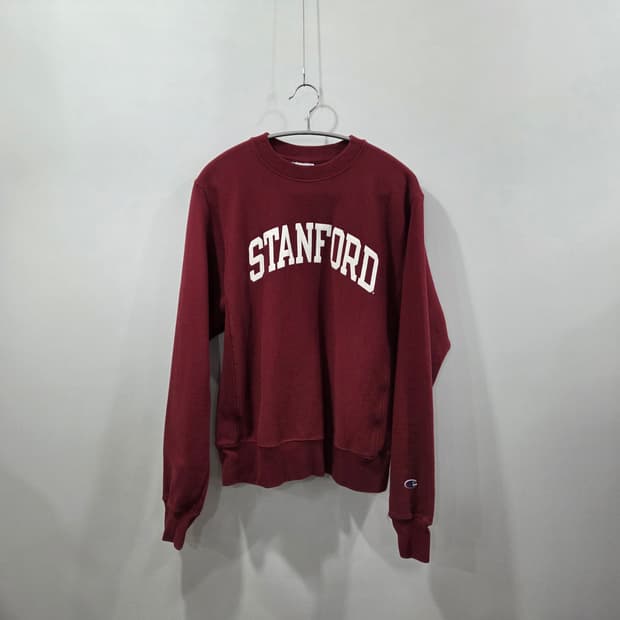 챔피온 블루택 리버스위브 스탠퍼드 기모 맨투맨 S
