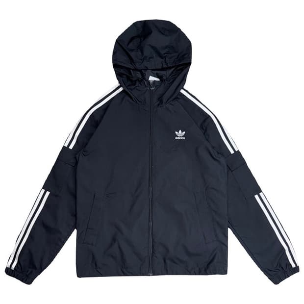ADIDAS 삼선 윈드 브레이커 블랙 XS