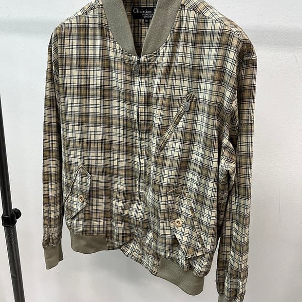 100) 디올 클래식 체크 블루종