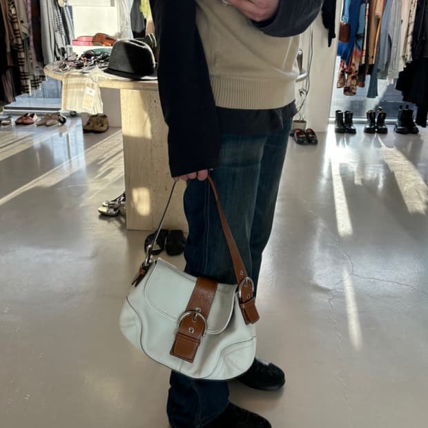 Old Coach Leather Bag