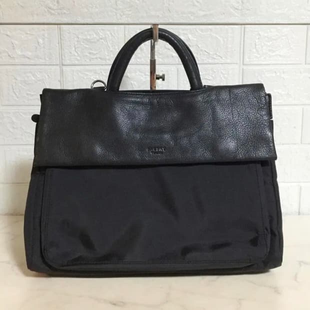 요지 야마모토 Y'SACCS 소가죽 나일론 토트백