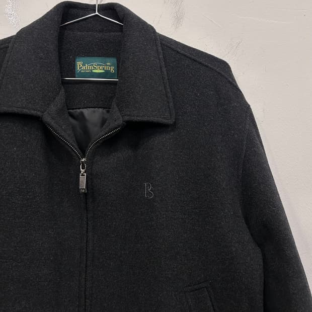 팜스프링 네오 울 모직 카라 집업 미니멀 자켓