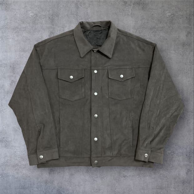 THEY 데이 브라운 컬러 스웨이드 자켓