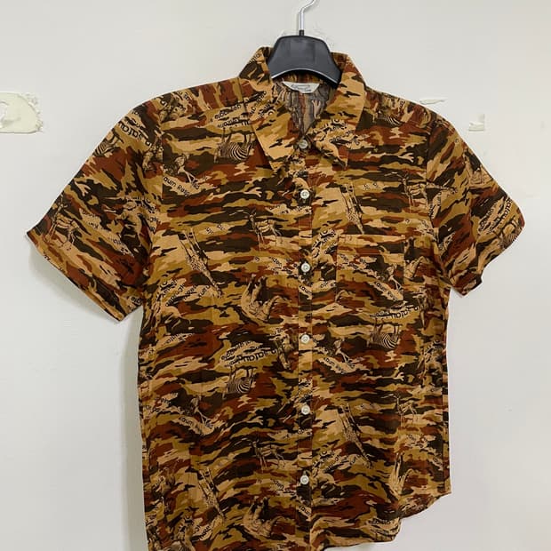 재패니즈 빈티지 사파리 패턴 셔츠