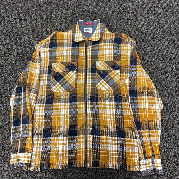 TOMMY JEANS 타미진스 체크 자켓 M