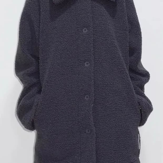 지초이 플리스 코트 자켓