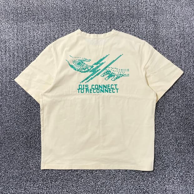 빈티지9. BEAKER 비이커 옐로우 반팔 티셔츠 그래픽 프린팅 반소매