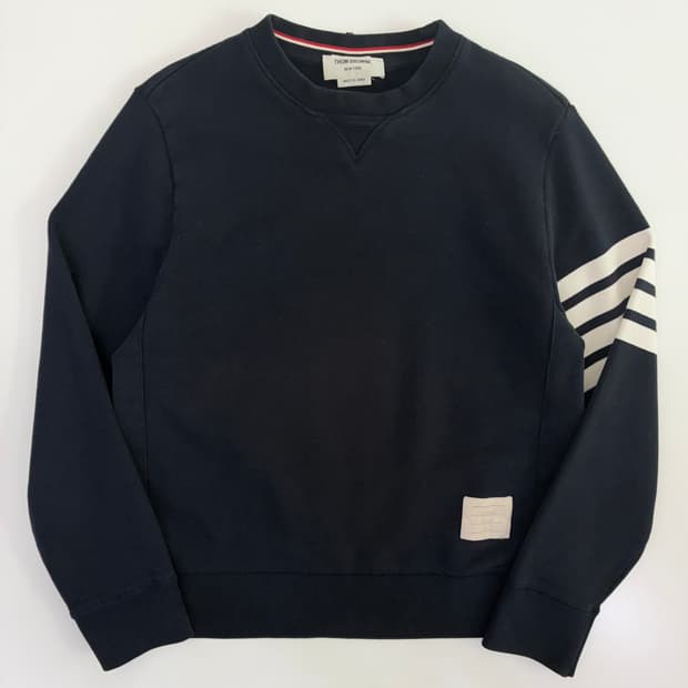 Thom Browne 톰브라운 사선 완장 맨투맨