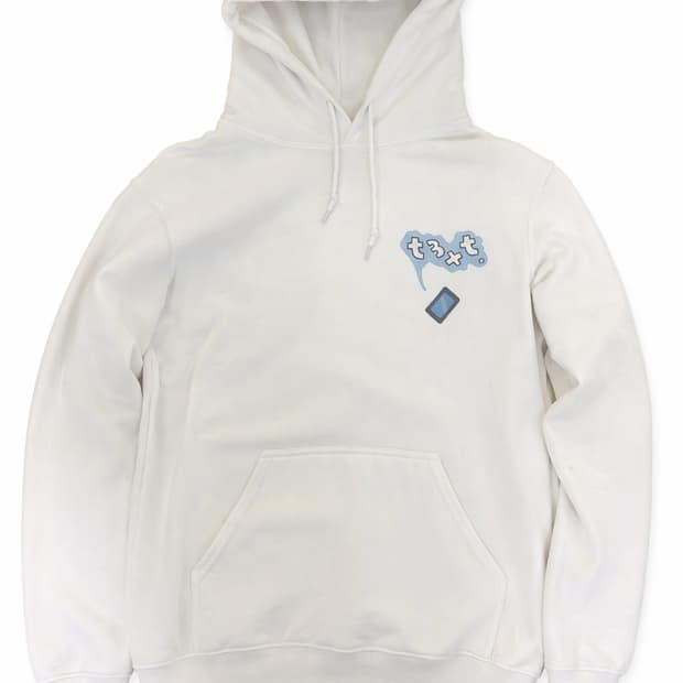 t3xt 후드티 화이트