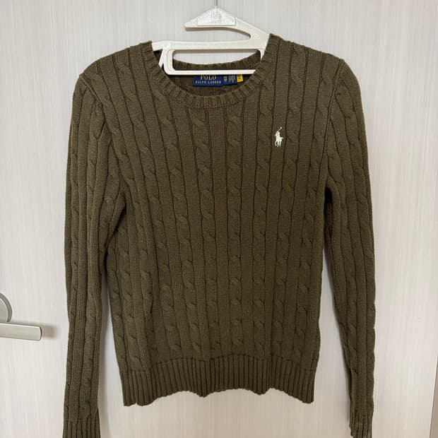 폴로 여성용 꽈배기 니트