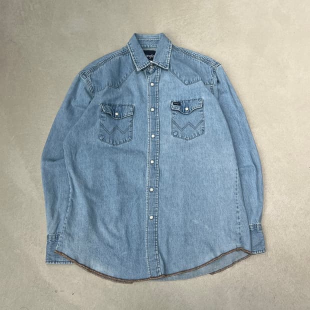랭글러 워크 데님셔츠 s09208