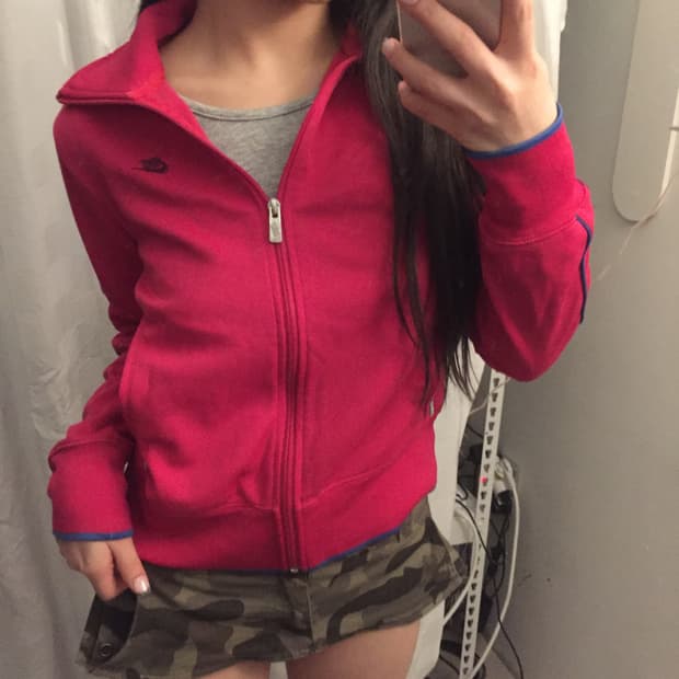 NIKE 나이키 스포티 핫핑크 트랙 져지