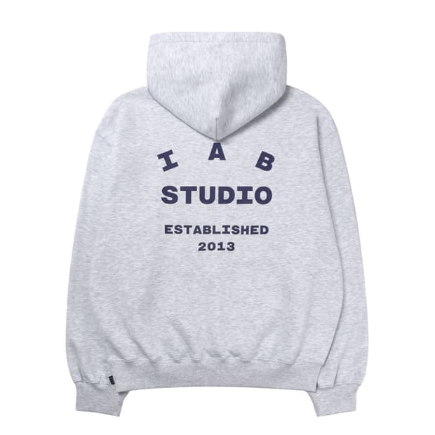 아이앱 스튜디오 25 후드 라이트 그레이 네이비 XL