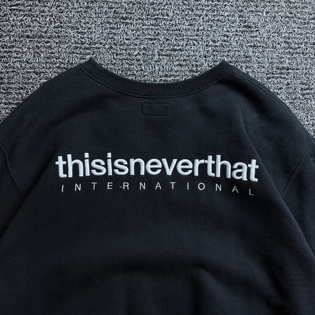 디스이즈네버댓 빅로고 해비코튼 크루넥 맨투맨 3825