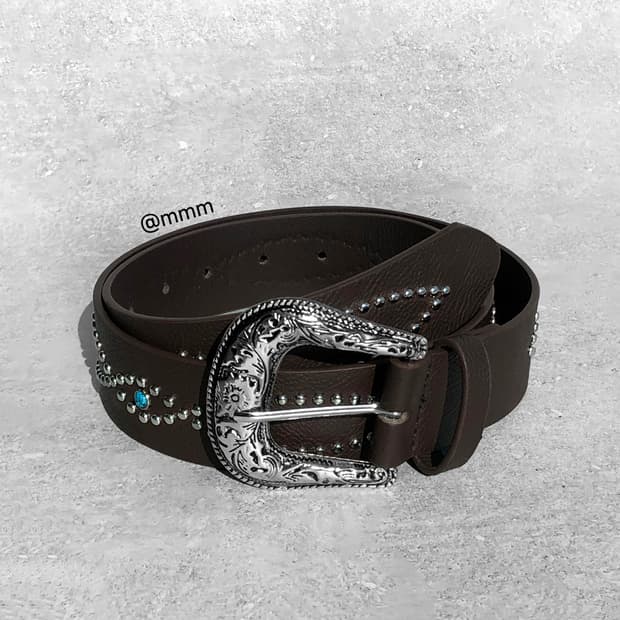 [Unisex] 웨스턴 터키석 벨트