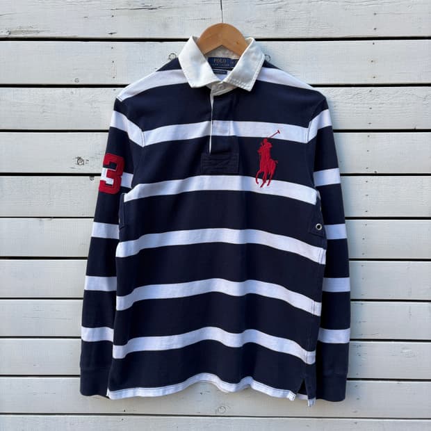 Polo 폴로 빅포니 스트라이프 럭비티