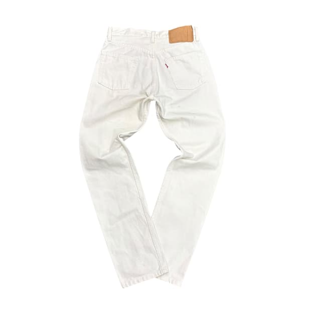 (29) 90s 리바이스 화이트 데님 팬츠 made in USA
