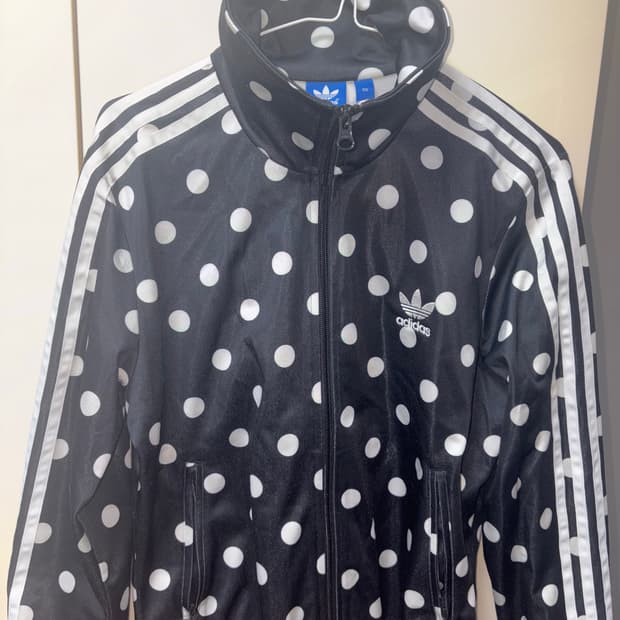 아디다스 도트 땡땡이 파이어버드 져지 트랙탑 100사이즈