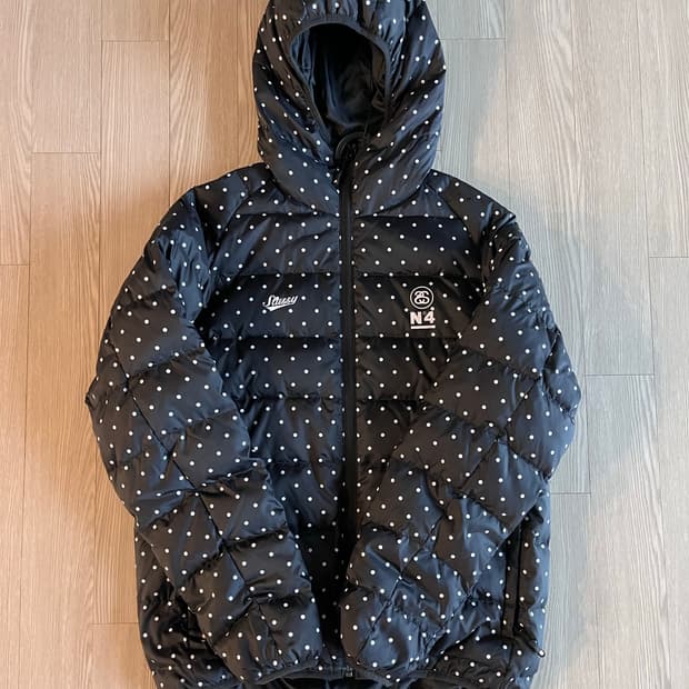 스투시 도트 경량패딩