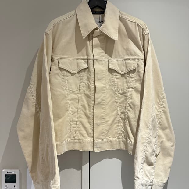 토가 크림화이트 코듀로이 자켓