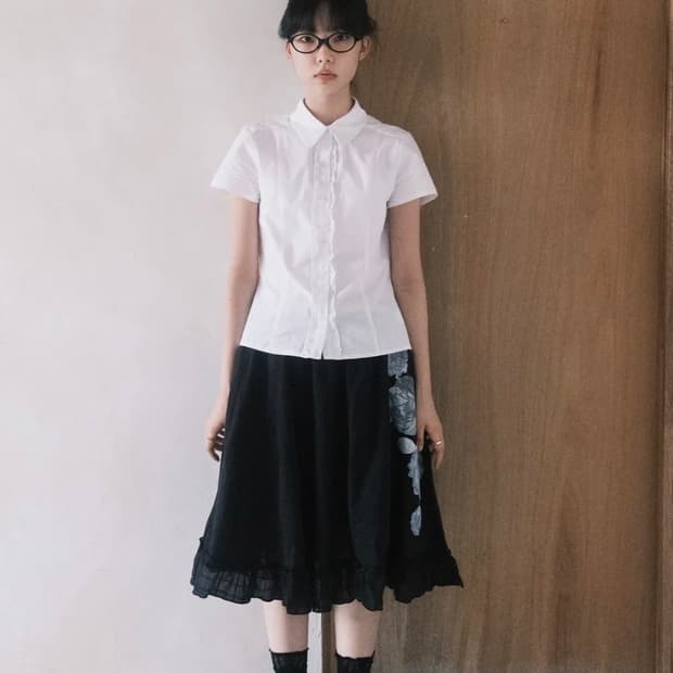 프래그팜 센티멘탈 로즈 블라우스