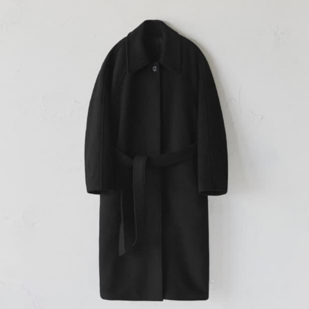 [단종템] 오로(라퍼지포우먼) 발마칸 울 70% 롱코트 블랙