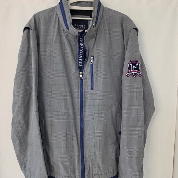 105)파리게이츠 골프 체크 패턴 점퍼